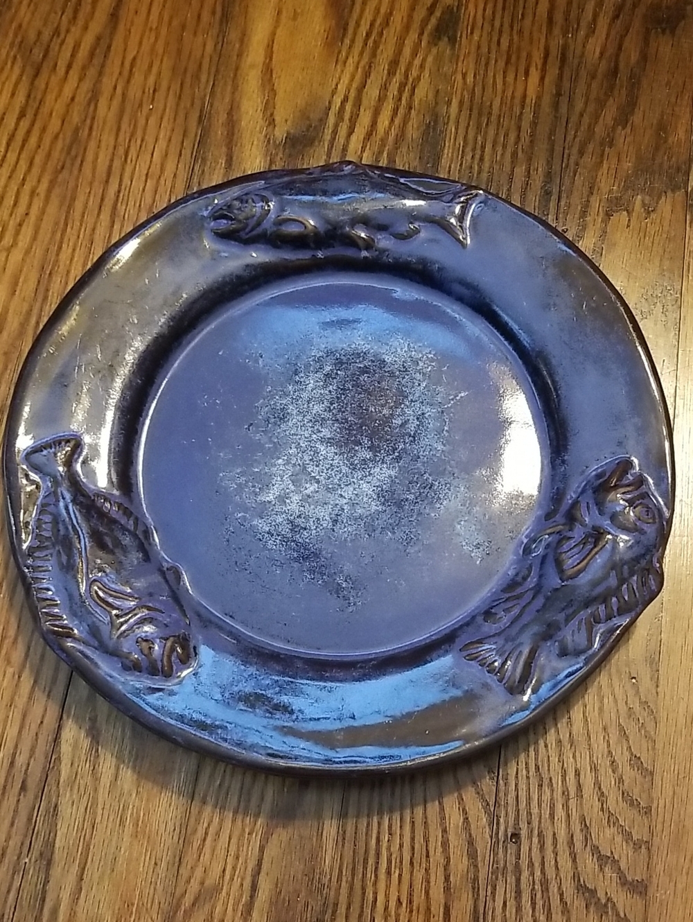Thora Ovenware  Cobalt Blue Fish Accent Plate